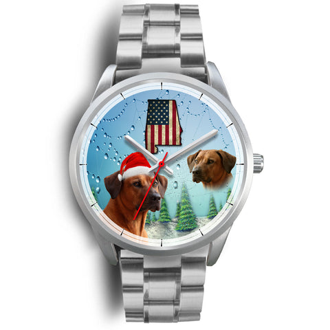 Rhodesian Ridgeback Alabama Christmas Special Wrist Watch