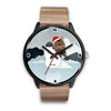 Cute Maine Coon Cat Georgia Christmas Special Wrist Watch