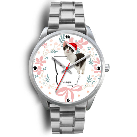 Munchkin Cat Georgia Christmas Special Wrist Watch