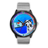 Dalmatian Dog On Blue Pennsylvania Christmas Special Wrist Watch