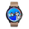 Dalmatian Dog On Blue Pennsylvania Christmas Special Wrist Watch