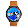 Dalmatian Dog On Blue Pennsylvania Christmas Special Wrist Watch