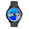 Dalmatian Dog On Blue Pennsylvania Christmas Special Wrist Watch