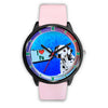 Dalmatian Dog On Blue Pennsylvania Christmas Special Wrist Watch