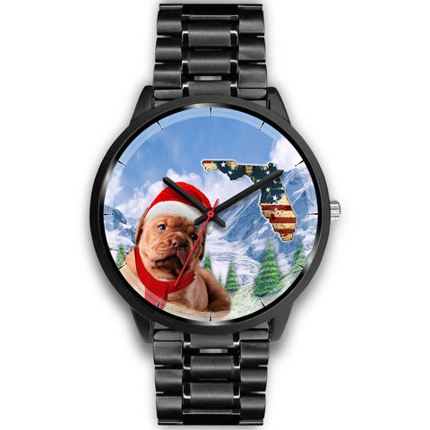 Bordeaux Mastiff Florida Christmas Special Wrist Watch