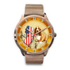 Basset Hound New Jersey Christmas Special Rose Gold Wrist Watch