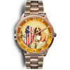 Basset Hound New Jersey Christmas Special Rose Gold Wrist Watch