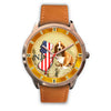 Basset Hound New Jersey Christmas Special Rose Gold Wrist Watch