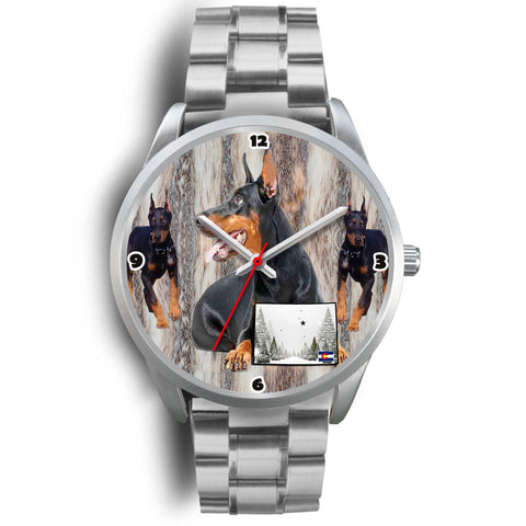 Doberman Pinscher Colorado Christmas Special Wrist Watch