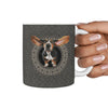 Cute Basset Hound Print 360 White Mug