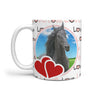 Friesian Horse Print 360 White Mug