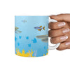 Danios Fish Print 360 White Mug