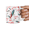 Neon Tetra Fish Print 360 White Mug