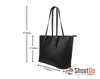 Boston Terrier(Dog) Large Leather Tote Bag3D Print