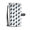 Siberian Husky Dog Pattern Print Wallet Case