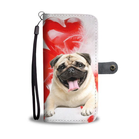 Laughing Pug Wallet Case