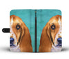 Amazing Basset Hound Dog Print Wallet Case