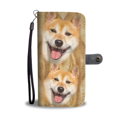 Shiba Inu Dog Print Wallet Case