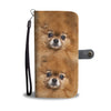 Pomeranian Dog Patterns Print Wallet Case