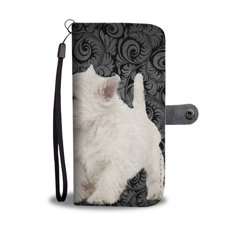 Lovely West Highland White Terrier Dog Print Wallet Case
