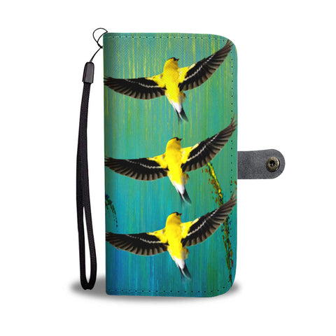 Amazing American GoldFinch Bird Print Wallet Case