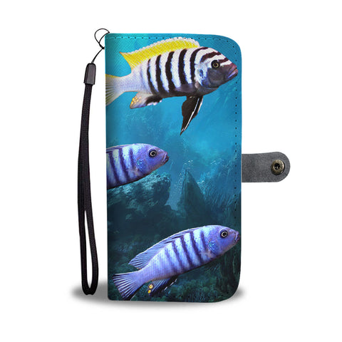 Cynotilapia Afra (Afra Cichlid) Fish Print Wallet Case