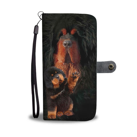 Tibetan Mastiff Dog Print Wallet Case