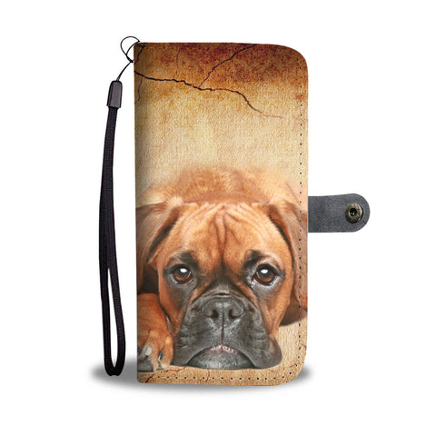 Cute Boxer Puppy Wallet Case