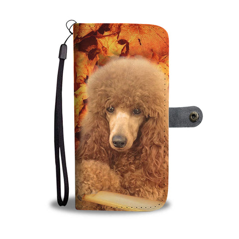 Poodle Print Wallet Case