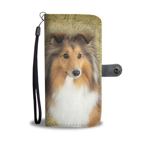 Shetland Sheepdog Print Wallet Case