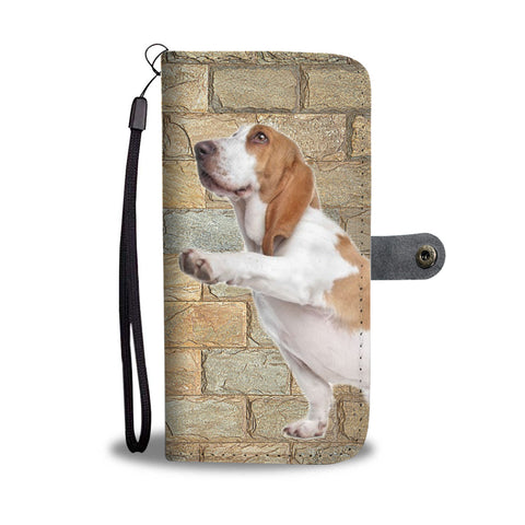 Basset Hound Print Wallet Case