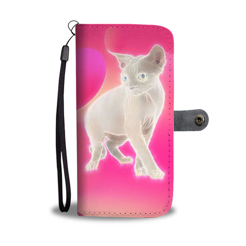 Amazing Devon Rex Cat Print Wallet Case