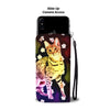 Cute Savannah Cat Print Wallet Case