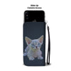 Lovely Minskin Cat Print Wallet Case