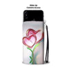 White Exotic Shorthair Cat With Love Rose Print Wallet Case