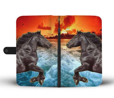 Percheron Horse Print Wallet Case