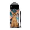 Cute Abyssinian Cat Print Wallet Case