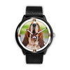 Basset Hound Dog Print Wrist watch
