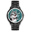 Siberian Husky Dog Art Print Wrist watch