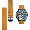 Siberian Husky Dog Art Print Wrist watch
