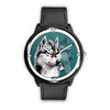 Siberian Husky Dog Art Print Wrist watch