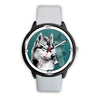 Siberian Husky Dog Art Print Wrist watch