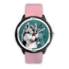 Siberian Husky Dog Art Print Wrist watch