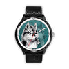 Siberian Husky Dog Art Print Wrist watch