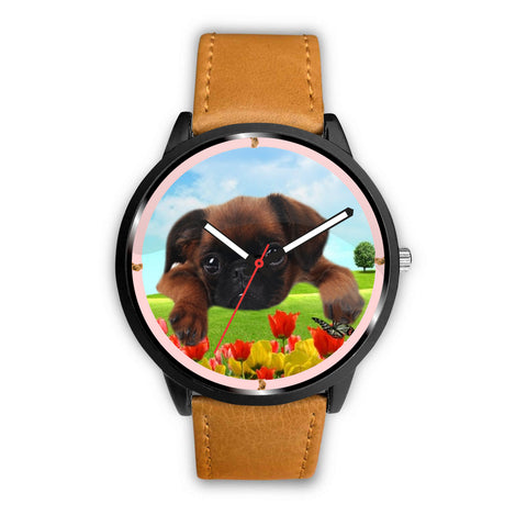 Brussels Griffon Puppy Print Wrist watch