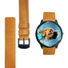 Boxer Dog Print Wrist Watch