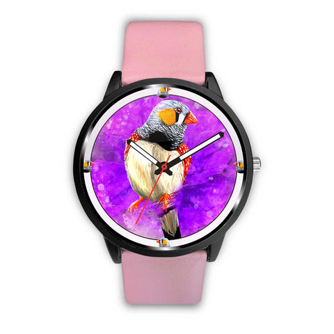 Zebra Finch Bird Print Wrist Watch
