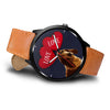 Amazing Basset Hound with Love Print Wrist Watch