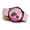 Whippet Love Print Wrist Watch