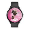 Whippet Love Print Wrist Watch